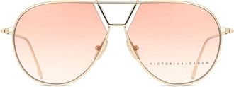 Victoria Beckham VB2106 /S 705 Womens Sunglasses Gold Size 58