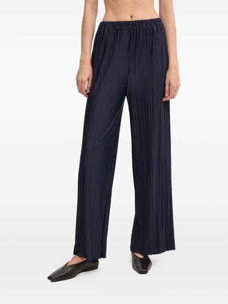 Sams&oslash;e & Sams&oslash;e pleated wide trousers - Blauw