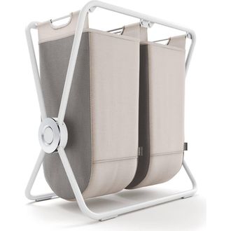 Simplehuman Double X-Frame Hamper, Heavy-Gauge Steel Frame in White at Nordstrom