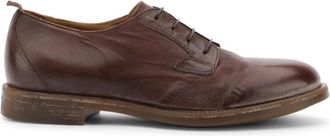 Moma Moma, Schoenen, Heren, Bruin, 44 EU, Leer, Klassieke Leren Schoen met Vintage Afwerking