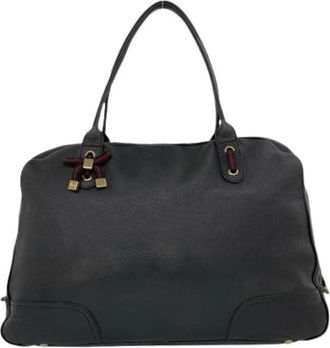 Gucci Pre-owned Boston Bag - Dames - Vintage Shopper - Zwart - ONE Size - Leer - Vintage