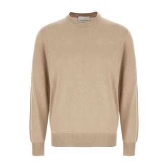 Ballantyne Round-neck Knitwear, male, Beige, Size: 2XL Round-neck Knitwear
