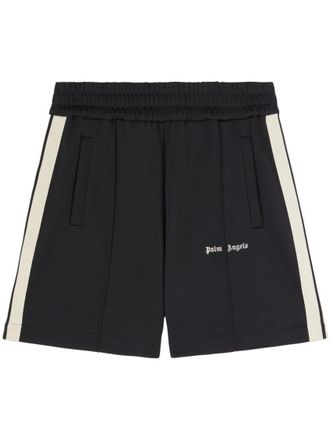 Palm Angels BlackWhite Logo Track Shorts