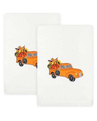 Linum Home Textiles Autumn Truck Turkish Cotton Hand Towels