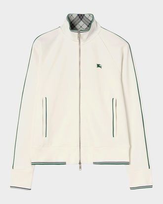 Burberry Men & apos;s Torric Check-Taped Jersey Jacket