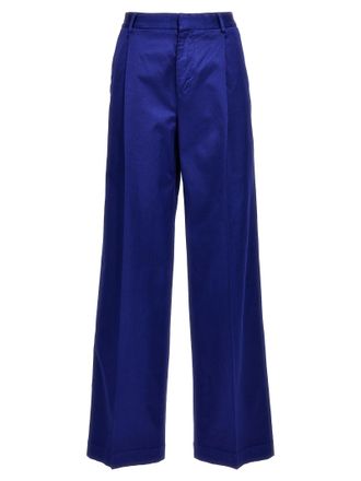 Cellar Door Blue Cotton Casual Womens Pants