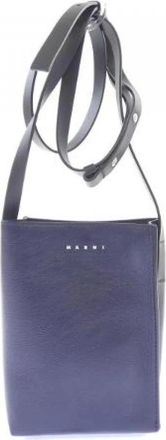 Marni Pre-owned Museo Calf Leather Shoulder Bag - Dames - Vintage Schoudertas - Blauw - ONE Size - Leer - Vintage