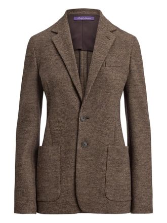 Ralph Lauren Collection Blazer met zak - Bruin