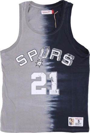 Mitchell & Ness NBA Tie Dye Tank Tim Duncan - Heren - Fitness - Veelkleurig - L - Katoen - Fitness