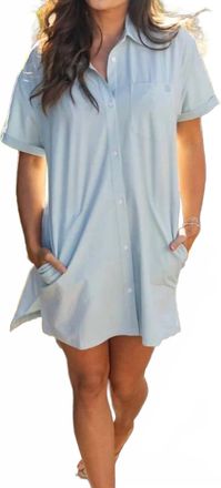 Huk Kona Cover-Up Dress In Blue Shadow