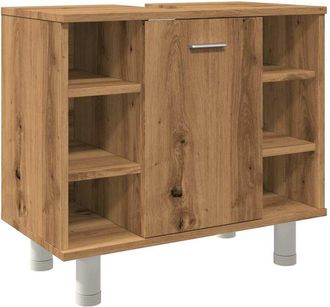 vidaXL Armario de baño madera contrachapada roble artisan 60x32x53,5cm Vidaxl