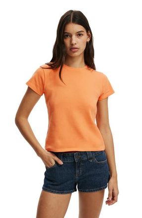 Cotton On Womens 90S Baby Tee in Apricot Fizz at Nordstrom, Size Xx-Small