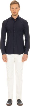 Barba La Polo Stretch Cotton Shirt