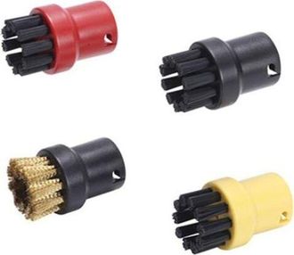 OEM Accessori Per La Pulizia, Set Di 4 Spazzole Per La Pulizia A Vapore, Set Di Spazzole Rotonde, Accessori Per La Pulizia A Vapore, Per K&auml;rcher Sc1 Sc2 C