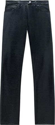Courr&egrave;ges Reedition 5-pocket Vinyl Broek - Dames - Slim Fit Broeken - Zwart - XS - Katoen - Broeken