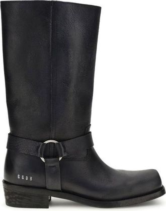 Golden Goose Black Calf Leather Bos Taurus Ankle Womens Boots