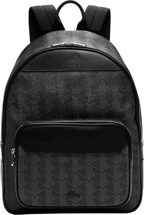 Lacoste The Blend Monogram Rugzak - Heren - Rugzakken - Zwart - ONE Size - Tassen