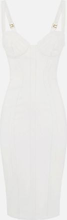 Elisabetta Franchi jurk met onbewerkte stof