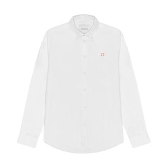 Les Deux Konrad Contrast Oxford Shirt - Heren - Zakelijke Overhemden - Wit - L - Katoen - Overhemden