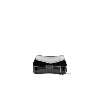 Emporio Armani Shoulder Bags, female, Black, ONE SIZE, Patent Leather Flap Bag