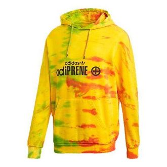 adidas originals logo Printing Tie Dye Yellow GD6002