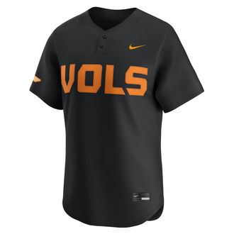Nike Tennessee Wordmark Nike Mens College Limited Baseball Jersey in Black | UNBB0G7YUTN-0YS