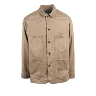 Maison Margiela Heren, Jassen, Beige, Maat: M Katoen