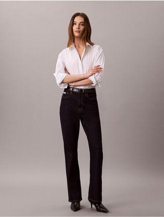 Calvin Klein Jeans Calvin Klein Womens High Rise Bootcut Jeans - Blue - 24W x 31L