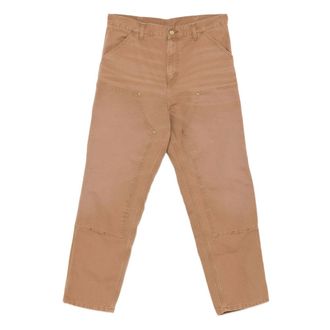 Carhartt Work in Progress Jeans, Heren, Bruin, W34 L32, Katoen, Double Knee Pant