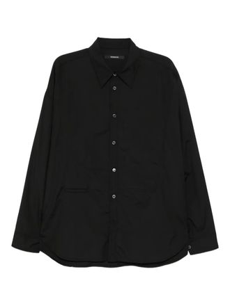 Songzio Bias shirt - men - Polyurethane/Cotton/Nylon - 46 - Black