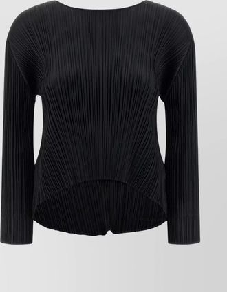 Pleats Please Issey Miyake october collection long sleeve blouse