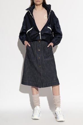 Moncler T-shirt With Embroidered Logo, Womens, Pink