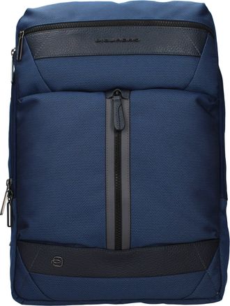 Piquadro Blue Fabric Mens Backpack