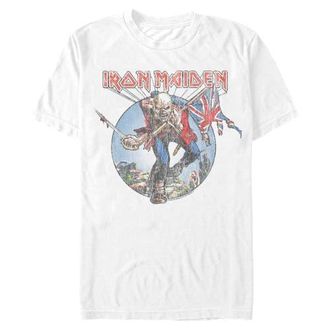 Iron Maiden Mens Iron Maiden Trooper Eddie Graphic T-Shirt in White at Nordstrom, Size Xxx-Large