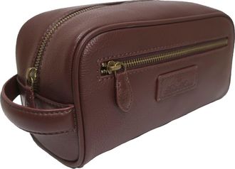 Brooks Brothers Grained Leather Dopp Kit in Brown at Nordstrom Rack