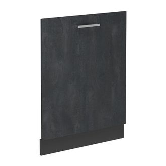 Vicco Pannello frontale della lavastoviglie R-Line, Calcestruzzo nero, 60 cm senza piano di lavoro Vicco