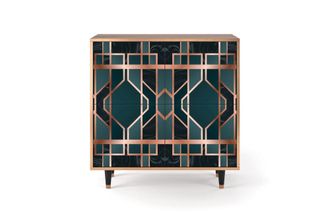 StoryZ Aparador azul-verde 4 puertas L 96 cm