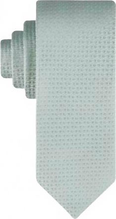 Calvin Klein Mens Baker Geo-Pattern Tie In Sage Green