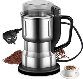 OEM Molinillo De Caf&eacute; El&eacute;ctrico, 200 W, 500 Ml, Acero Inoxidable, Para Moler Caf&eacute;, Especias, Frutos Secos, Pimienta Y Az&uacute;car