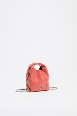 Bimba & Lola Micro Leather Paper Bag in Coral at Nordstrom