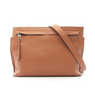 Loewe Vintage, unisex, Bruin, ONE Size, Leer, Pre-owned Leren Schoudertas