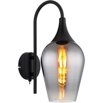 Globo Lighting Aplique De Pared - Lavus - Negro - Vidrio - L&aacute;mpara De