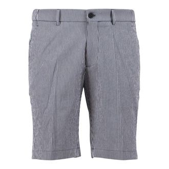 Berwich Heren, Korte broeken, Blauw, Maat: S Linnen