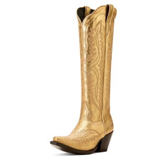 Ariat Womens Casanova X Toe Western Boots in Royalty Shine Leather, B Medium Width, Size 5, by Ariat