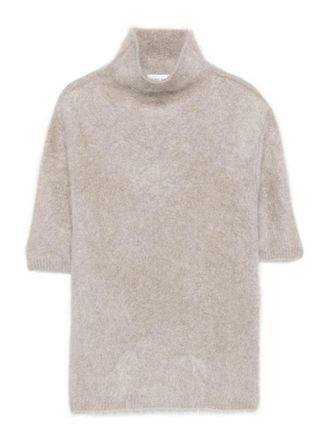 Soft Goat Cashmere Turtle-Neck Sweater