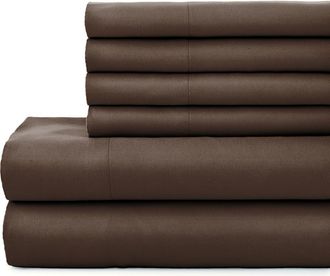 Southshore Fine Linens Vilano Springs Extra Deep Pocket Sheet Set in Chocolate Brown at Nordstrom Rack, Size California King