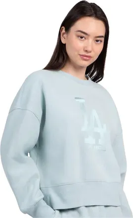 Starter Womens Starter Mint Los Angeles Dodgers Pastels Boxy Fleece Sweatshirt at Nordstrom, Size Medium