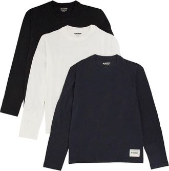 Jil Sander 3-Pack Long Sleeve T-Shirt-Uomo