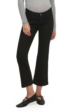 Favorite Daughter The Crop Bootcut Mama Maternity Jeans in Onyx at Nordstrom, Size 29P