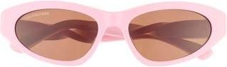Balenciaga 54mm Cat Eye Sunglasses in Pink Pink Brown at Nordstrom Rack